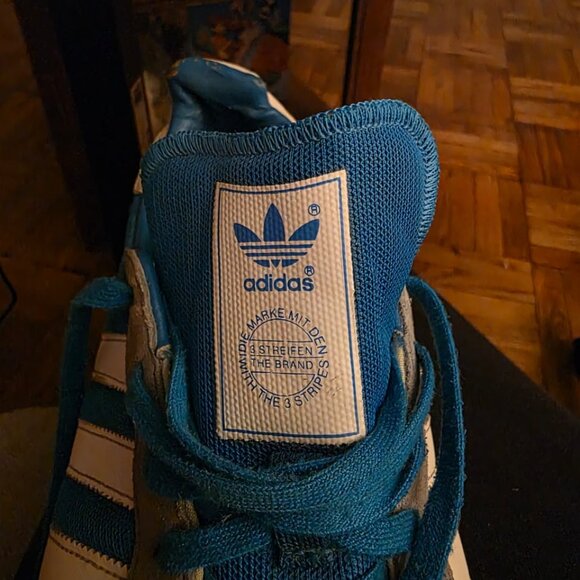 Adidas Men's Adistar Racer V22767 Sneakers Gray Blue Suede Running Shoes Size 11 - Picture 8 of 10